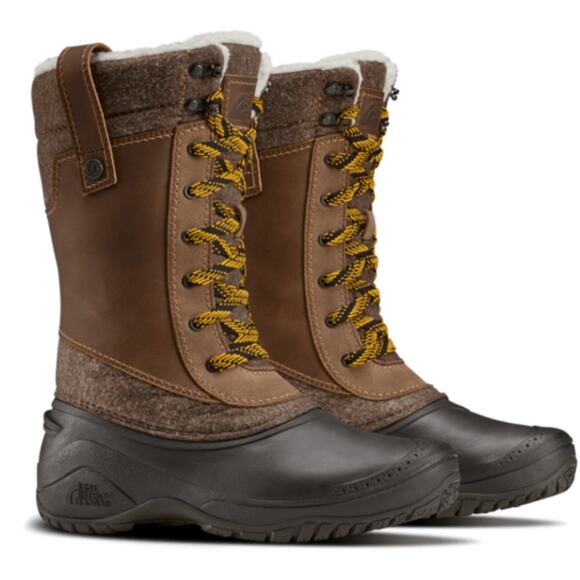 The North Face NWOB Women's Shellista III Mid Boot Demitasse Brown Size 7 - Picture 1 of 10